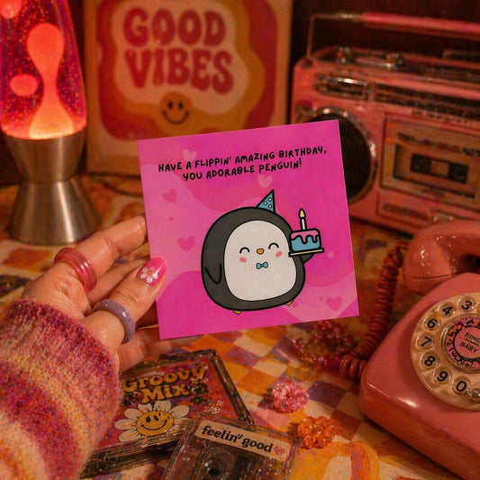 Have a Flippinβ Amazing Birthday, You Adorable Penguin π§π