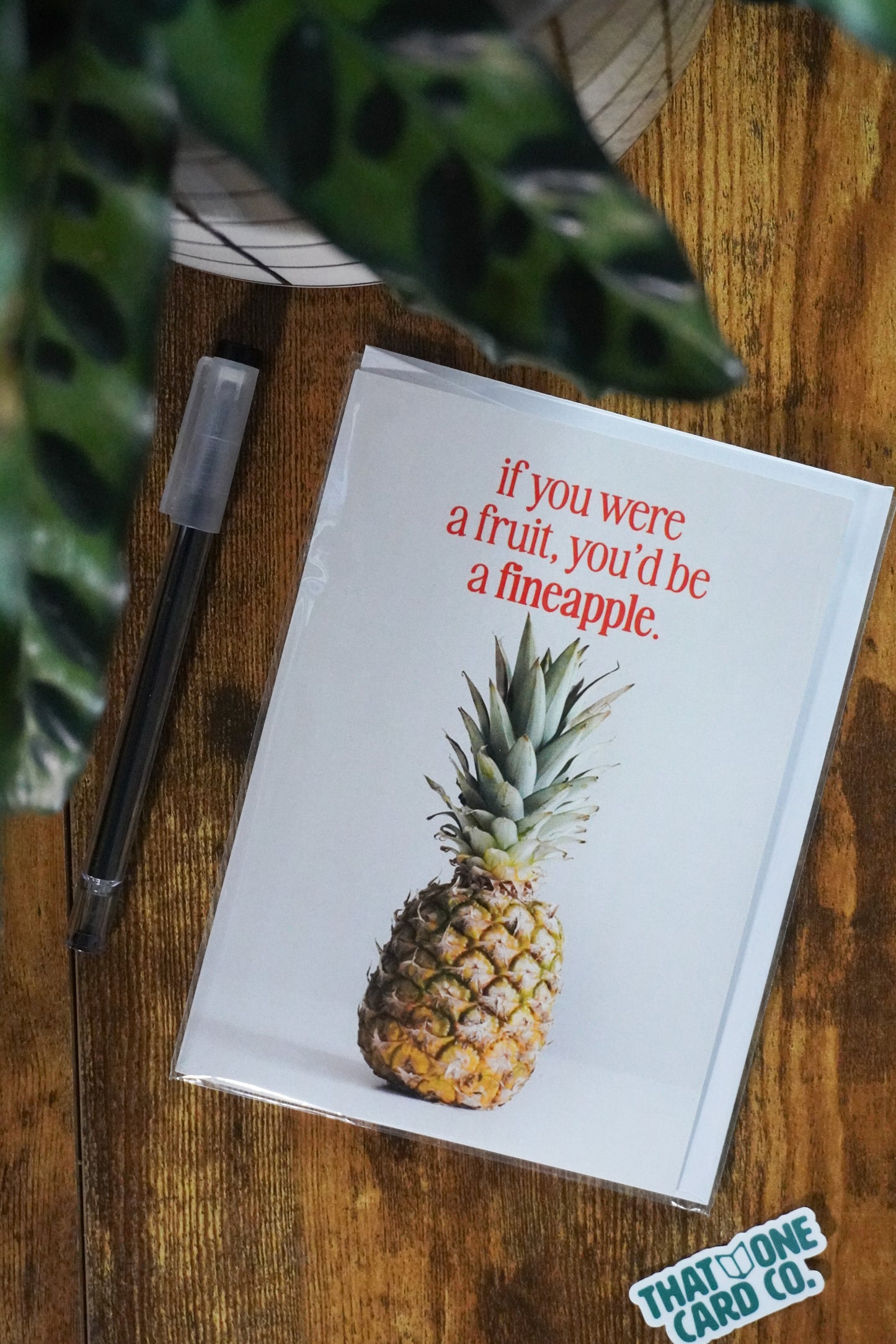 Fineapple Pick-Up Line Greeting Card