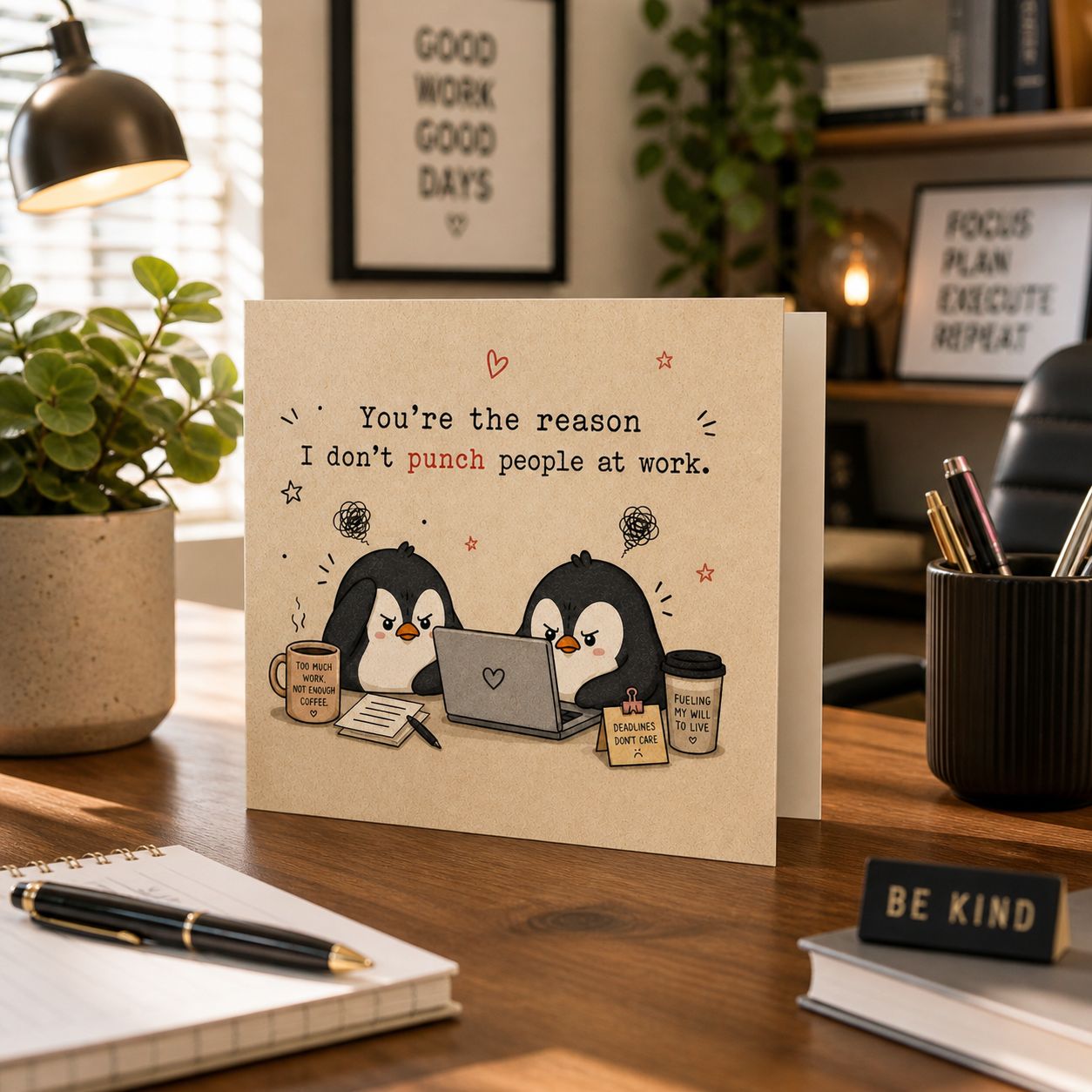 You’re the Reason I Don’t Punch People at Work 🐧💻